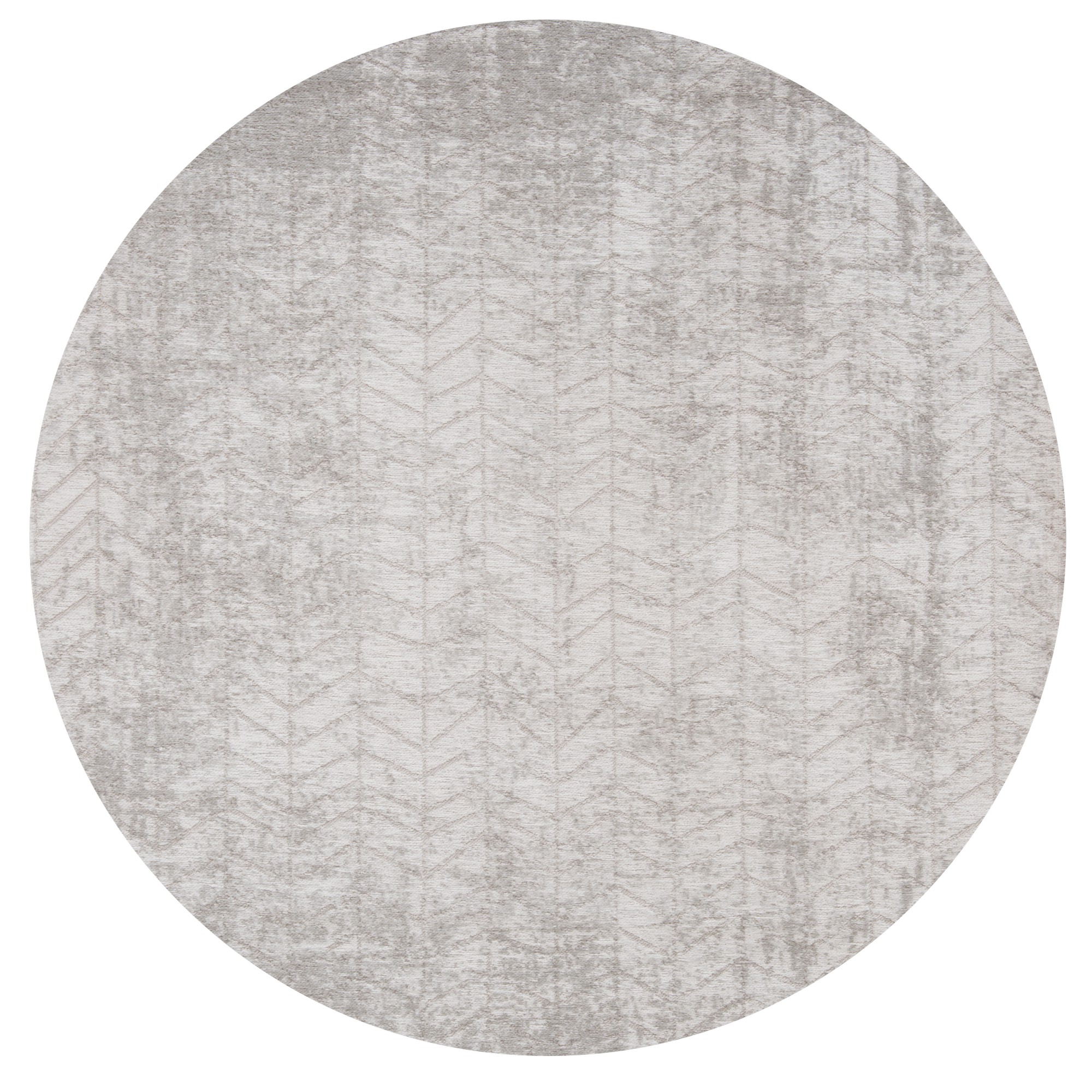 Louis De Poortere Mad Men Jacobs Ladder 8929 Circle Rug In White Plains